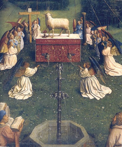 498px-Ghent_Altarpiece_D_-_Adoration_of_the_Lamb_1.jpg