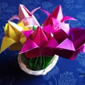 Origami tulipánok