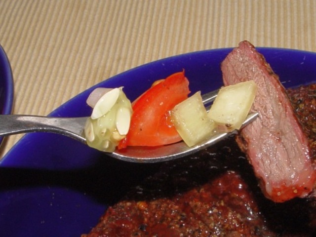 Ebéd a Vörös Homárnál, Angus steak "Hentes Józsi"-tól