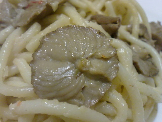 Gombás spagetti