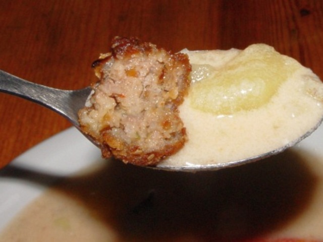 Krumplifőzelék fasírttal II.