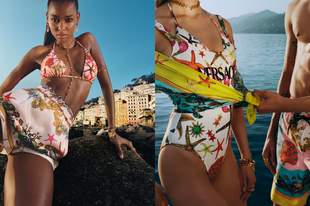 A Versace fürdőruha kampánya az olasz partokra repít minket