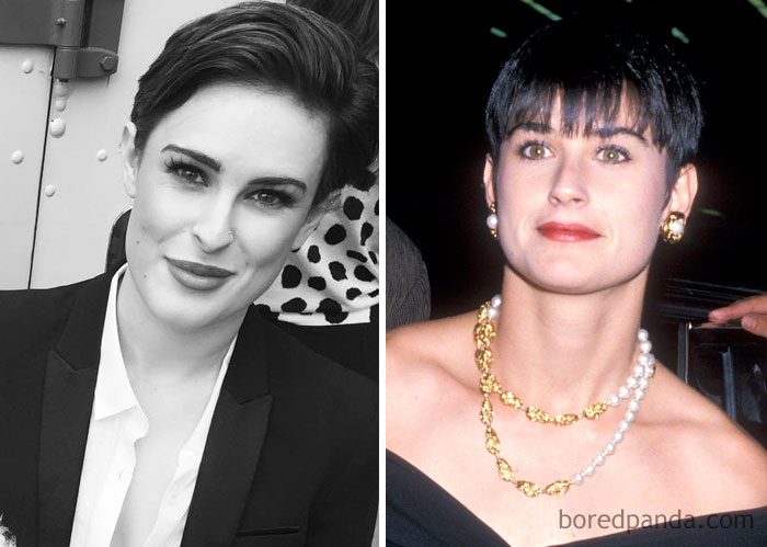 Rumer Willis & Demi Moore 