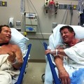 Arnold és Sly kórházban!
