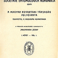 A Folia Entomologica Hungarica első időszaka (1923–1943)