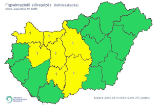 ESÉLYES, HOGY ÉRDEN LESZAKAD AZ ÉG! Cserébe nagyon meleg lesz