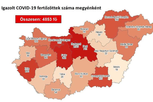 40 ÚJ FERTŐZÖTT MÁRA, NINCS HALOTT! Pest megyében 5 új fertőzött