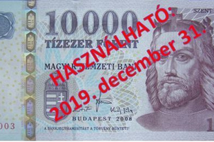 Érden is vége a régi tízezresnek: már csak ebben az évben fizethetünk vele