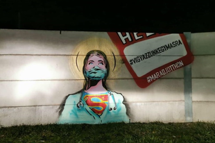 GRAFFITIK KORONAVÍRUS JÁRVÁNY IDEJÉN! Érden már terjedőben