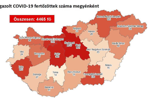 9 ÚJ FERTŐZÖTT, NINCS HALOTT! Pest megyében enyhe emelkedés