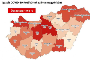 MÉG MINDIG A LISTA ÉLÉN PEST MEGYE! Erősen zárkózik Fejér, a fertőzötteket tekintve