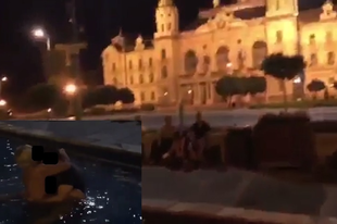 SOKKOLÓ LÁTVÁNY GYŐRBEN, A SZÖKŐKUTAS SZEX? Jelképes, hogy a Városháza előtt történt?