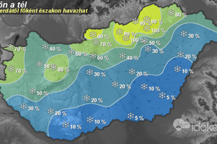 Megérkezik a tél a jövő héten: havazás lesz