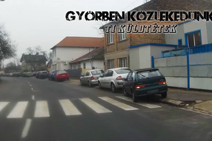 A pofátlanság királya: zebrán parkolt az autójával Győrben