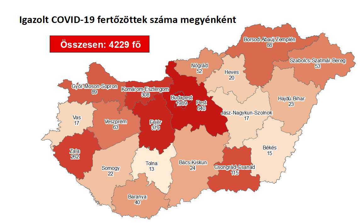 2 HALOTT, 6 ÚJ FERTŐZÖTT! Tatabányára és környékére visszatért a vírus