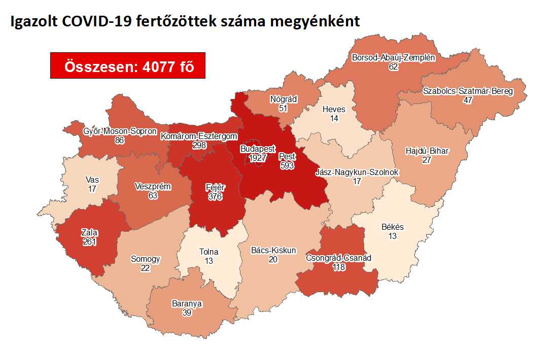TATABÁNYA 2 KORONAVÍRUSOST KÖLCSÖNADOTT? Országosan 1 új fertőzött, de 2 halott