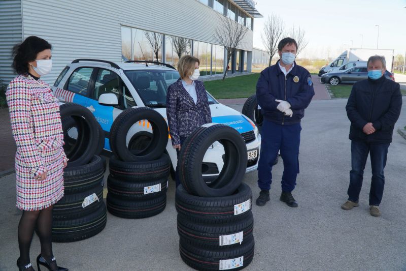 ÚJ TATABÁNYAI BRIDGESTONE GUMIK A KORONAVÍRUS ELLEN! Tegnap adták át 