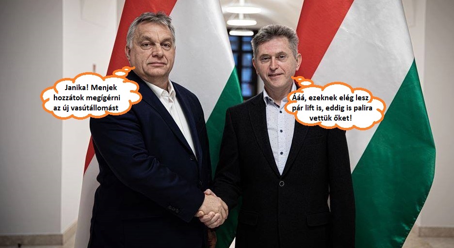 ENNYIT ÉRÜNK TATABÁNYAIAK, BENCSIKÉKNEK? Már csak lifteket ígér, új vasútállomás helyett
