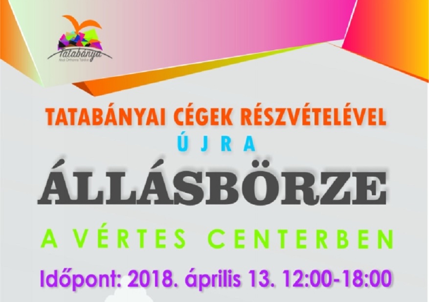 Reméljük, nem babonás: Állásbörze a Vértes Centerben április 13-án, pénteken.