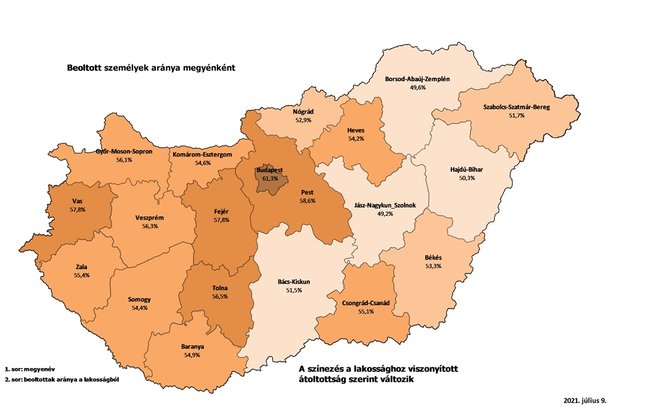 NÉZD MEG, TATABÁNYA KÖRNYÉKÉN MILYEN AZ OLTOTTSÁG: végre kiadták az adatokat!