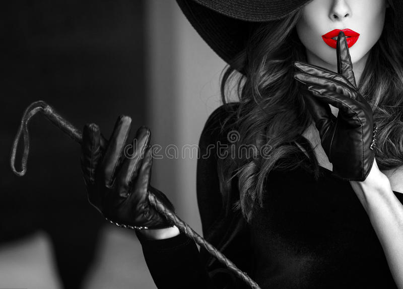 sexy-woman-do-not-talk-selective-coloring-book-cover-dominant-hat-whip-showing-no-closeup-bdsm-black-white-template-95220917.jpg