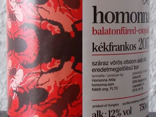 Tegnap ittam - Homonna Kékfrankos 2017