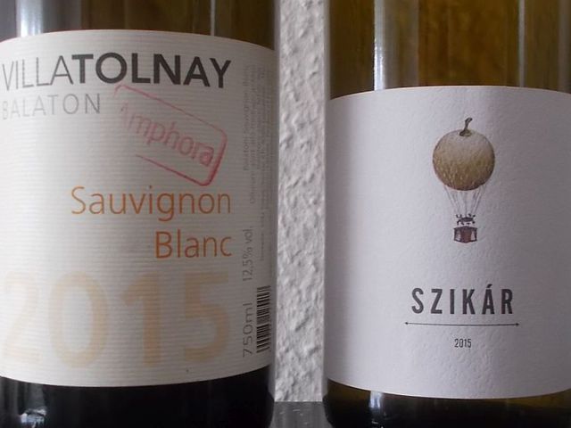 Sauvignon blanc a mátrixon kívül - Villa Tolnay Sauvignon Blanc Amphora 2015 és Somlói Vándor Szikár 2015