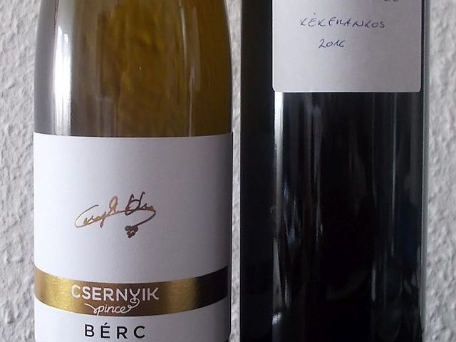 Csernyik páros - Kékfrankos 2016 és Bérc 2016
