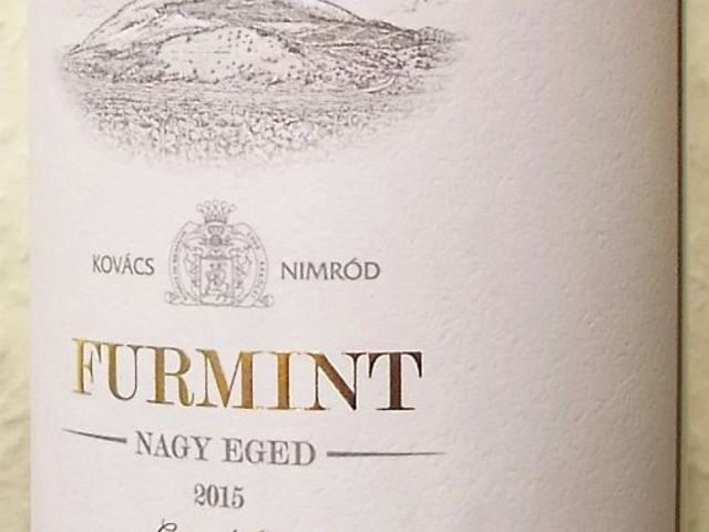 Tegnap ittuk – Kovács Nimród Nagy Eged Furmint 2015