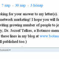 This is my Skype message to he Boss of Botanoo as he did not reply to my earlier messages