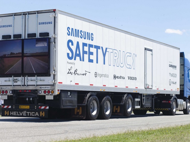 Az utakon a Samsung biztonságos kamionjának prototípusa