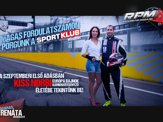 Szeptembertől indul az RPM Autó és Motorsport magazin a SportKlub-on!