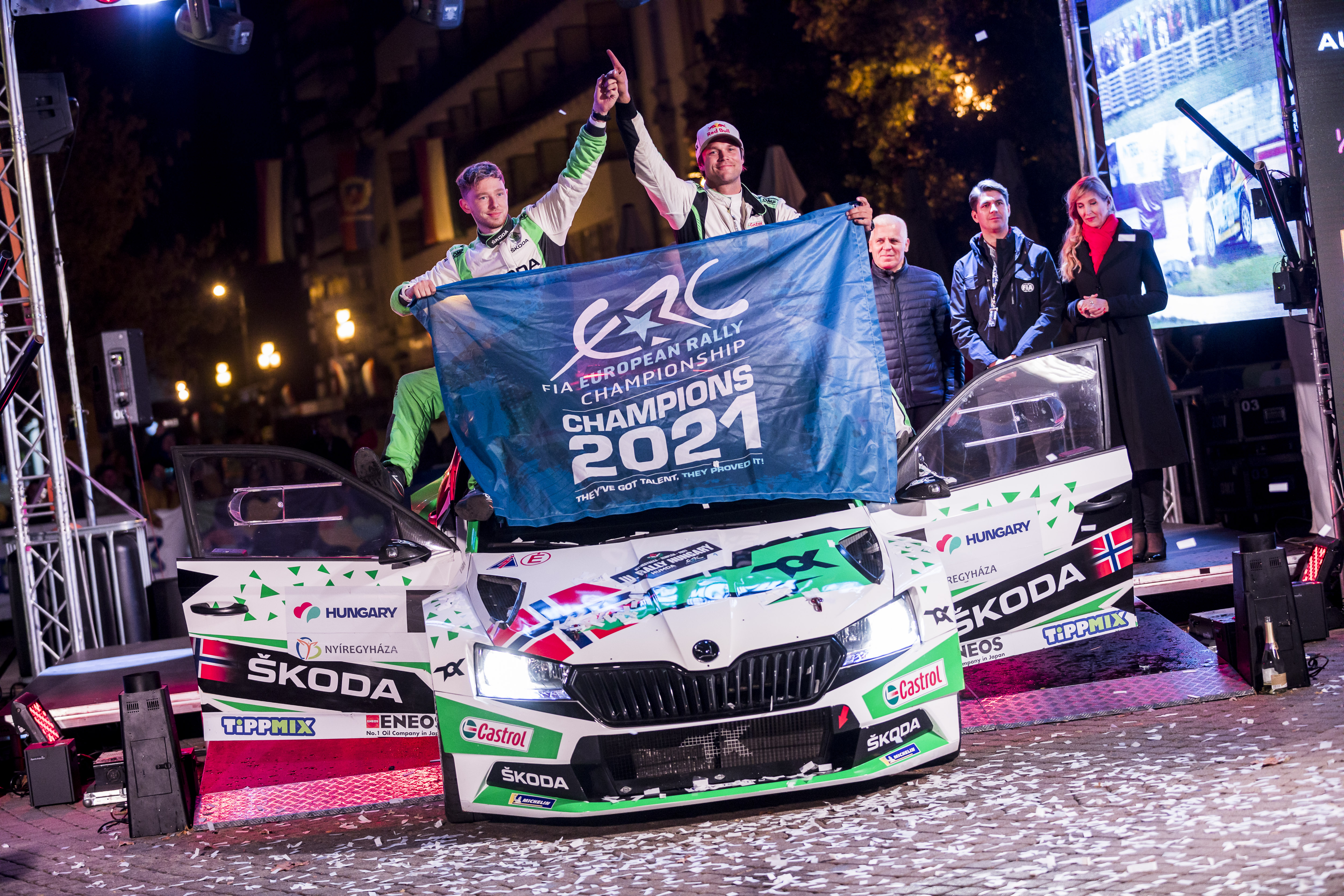 Rali-Eb: Norvég győztest és bajnokot avattak a Rally Hungaryn