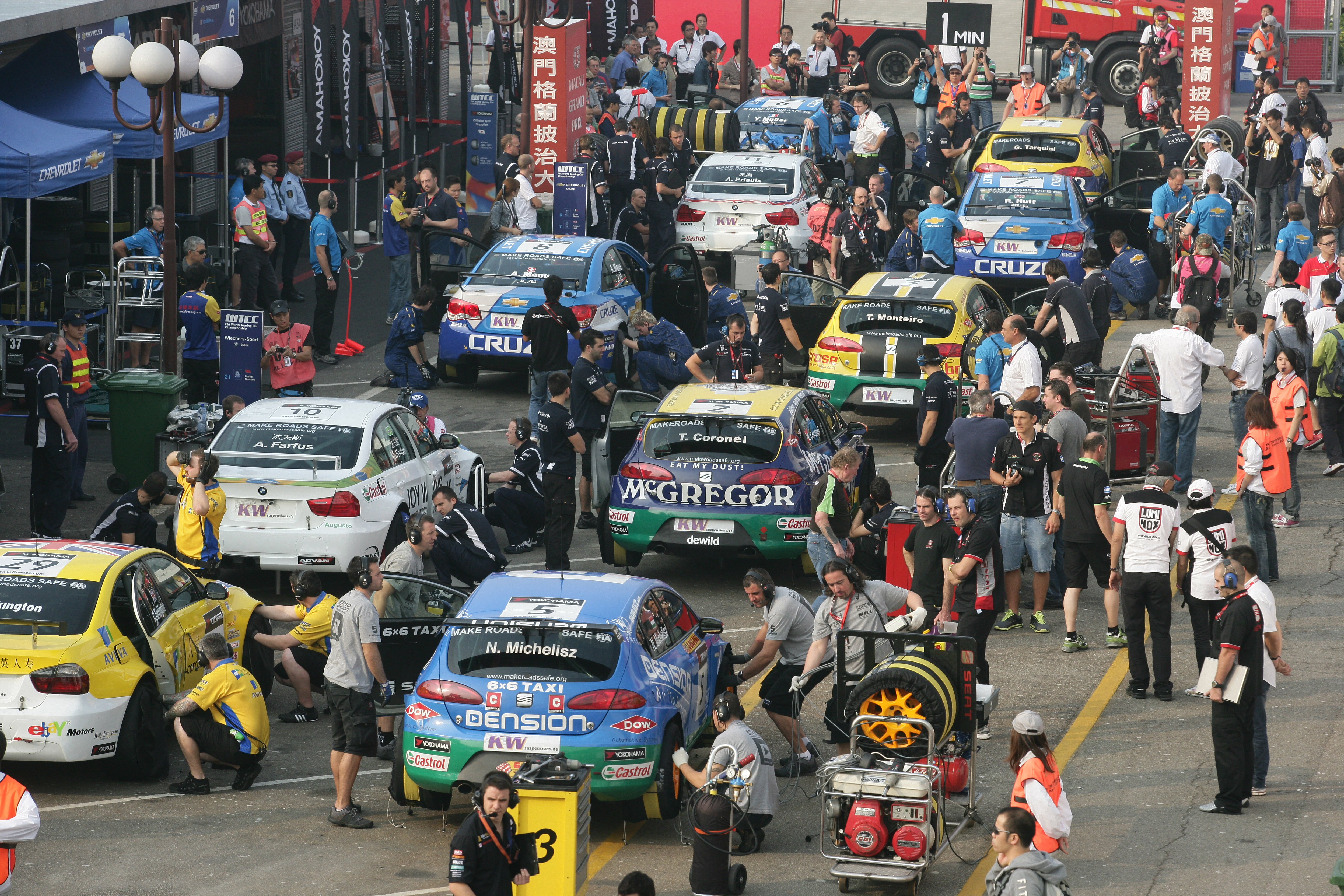 A hétvége előtt még tartott a ‘harapós‘ Makaótól.<br />Fotó: FIA WTCC Archive