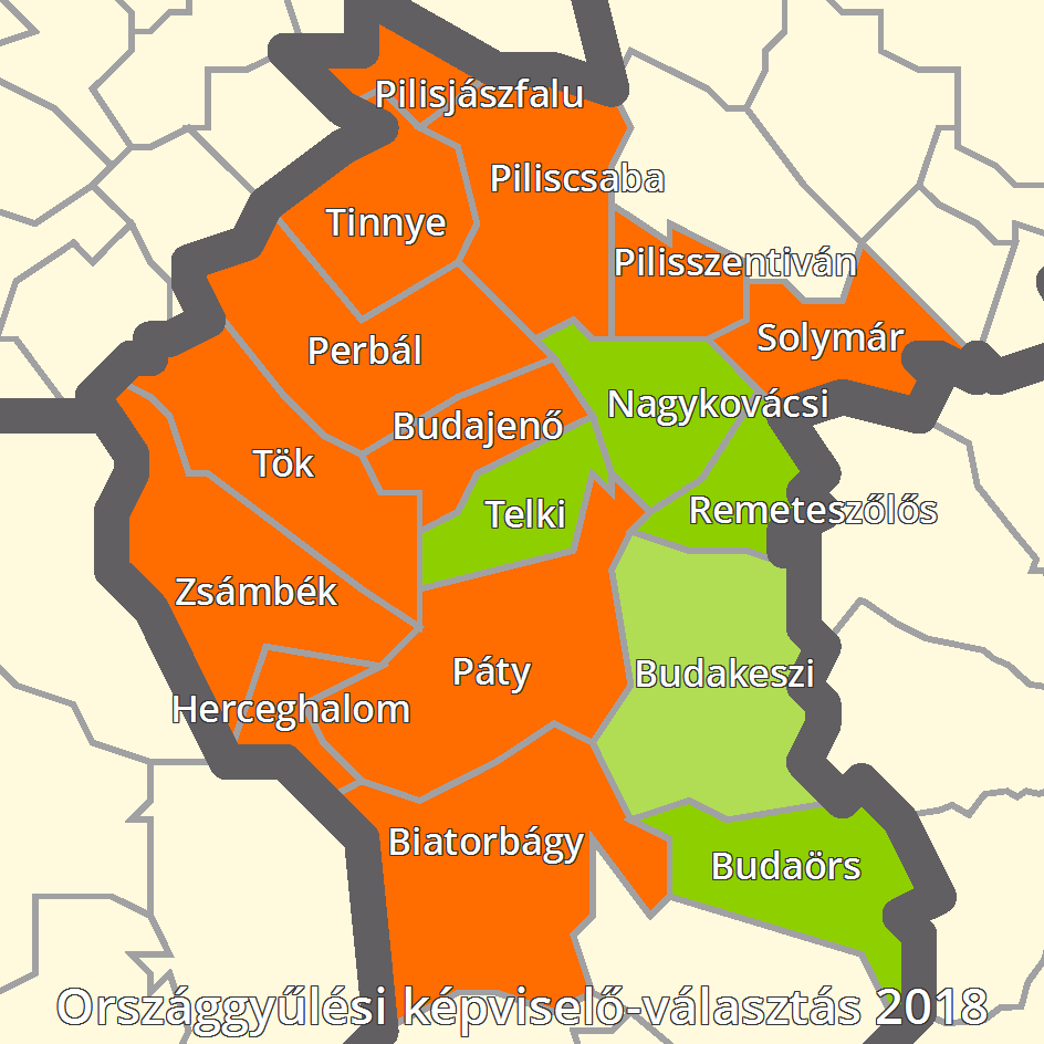 2018-ban Budakeszin még egyértelmű többsége volt Szél Bernadettnek