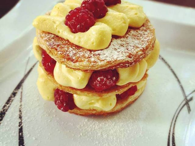 Málnás mille feuille a konyhámból