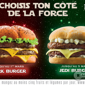A Jedi-burger összecsap a Sötét burgerrel