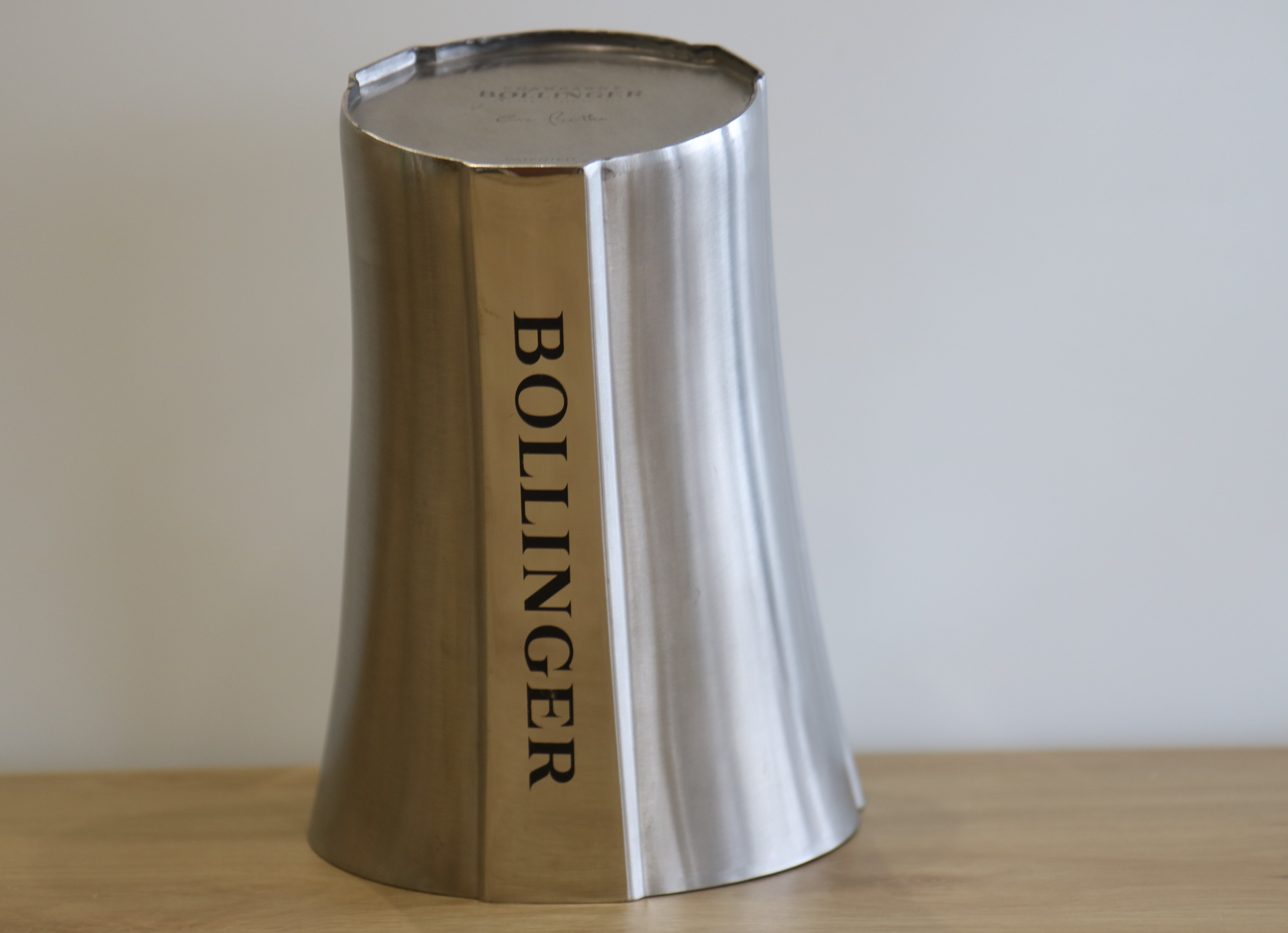 bollinger_metal_stainless_ice_bucket_champagne_cooler_for_sale_bollinger_champagne_2.JPG