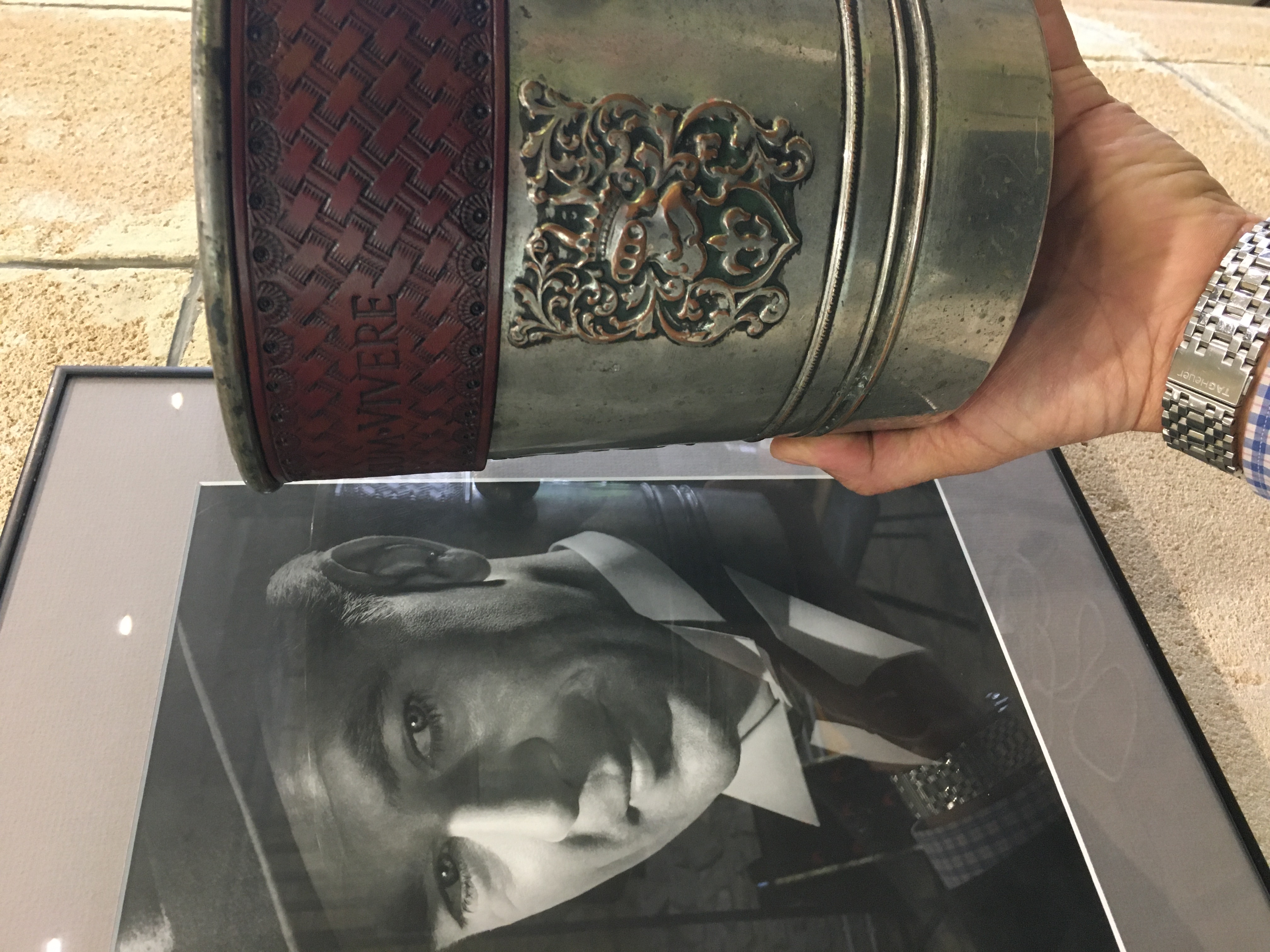 old_ice_bucket_champagne_cooler_leather_decoration_6.JPG