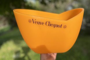 Veuve Clicquot dupla magnum naracssárga pezsgőhűtő