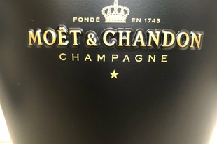 Moët & Chandon arany-fekete pezsgős vödör