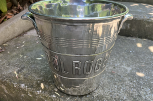 Champagne hűtő – POL ROGER vintage ezüstözött jégveder az 1930-as évekből