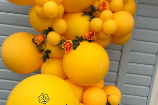 Veuve Clicquot meglepetés party dekorációja