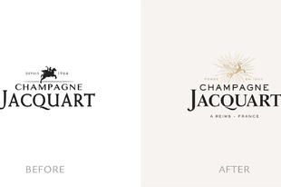 A Champagne Jacquart újratervezett emblémája