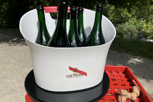 G.H. MUMM 6 palackos pezsgős jégmedence – Nagyméretű Cordon Rouge jéghűtő veder