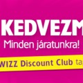 20% off minden wizz repjegyre CSAK MA! ( wizz discount club tagoknak)