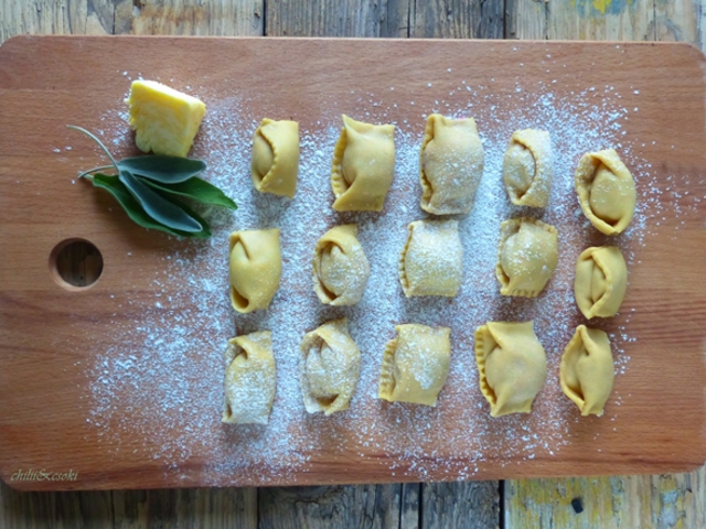 Agnolotti ricottával töltve