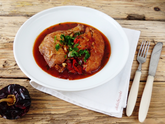 Pollo al chilindrón - a paprikás csirke spanyolul