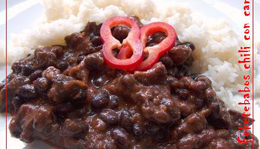 Feketebabos chili con carne