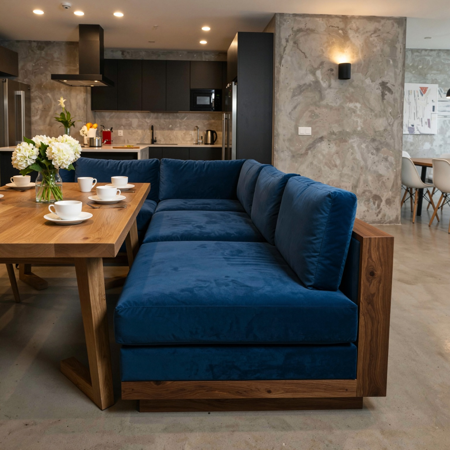 A modern sarokpad: Kényelem és design a konyhában